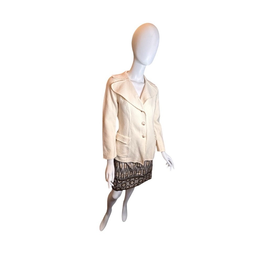 Talbots Wool Blazer Cream Size 10 - Picture 4 of 11